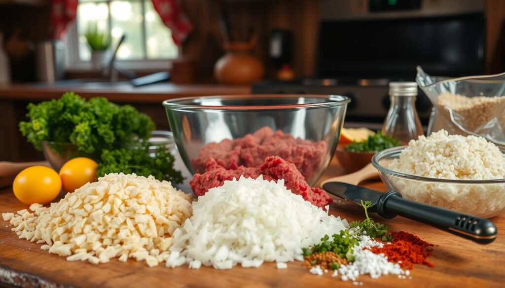 preparing meatloaf