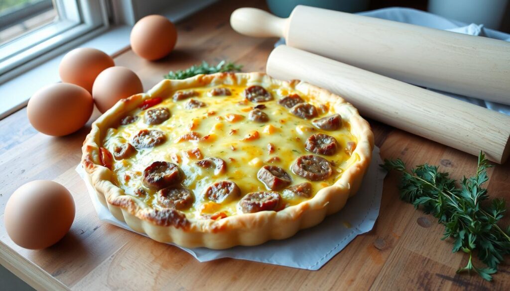 quiche baking