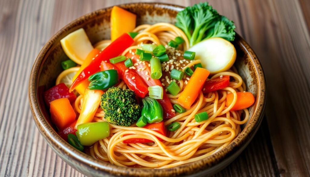 ramen stir-fry dish