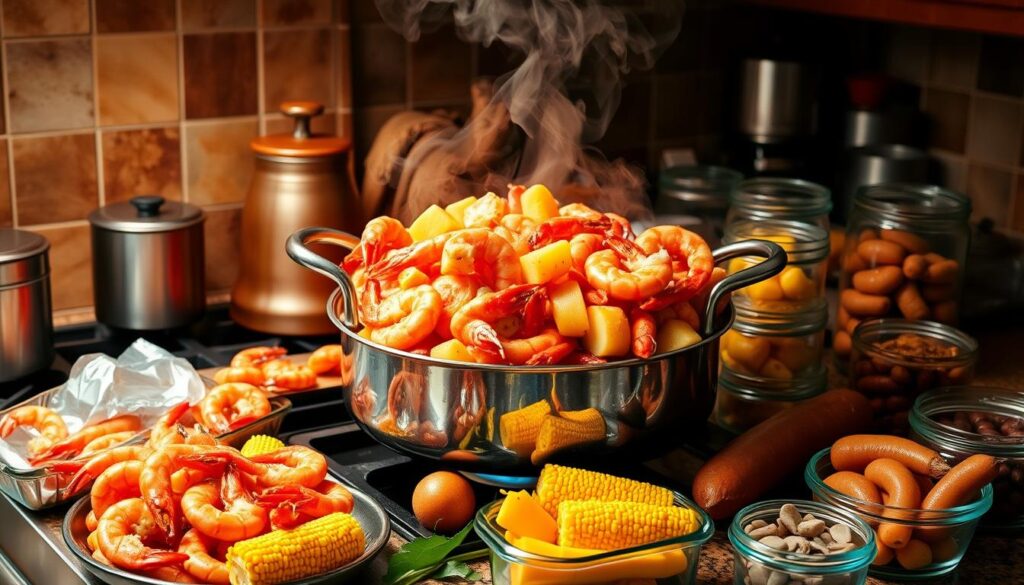 reheating seafood boil