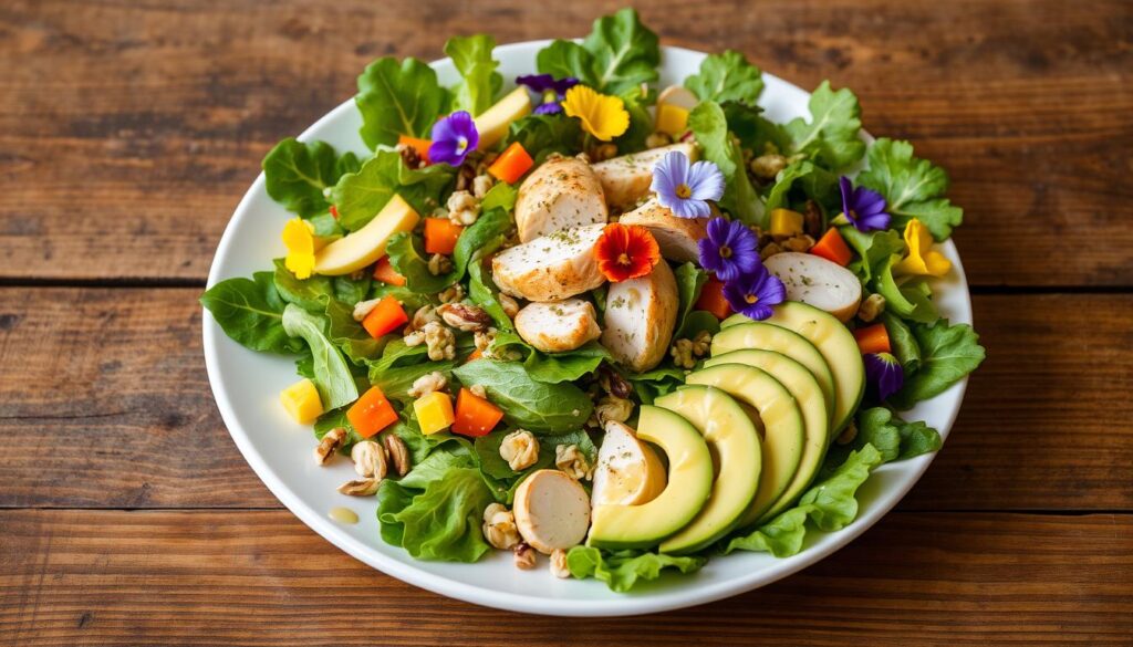 salad plating techniques