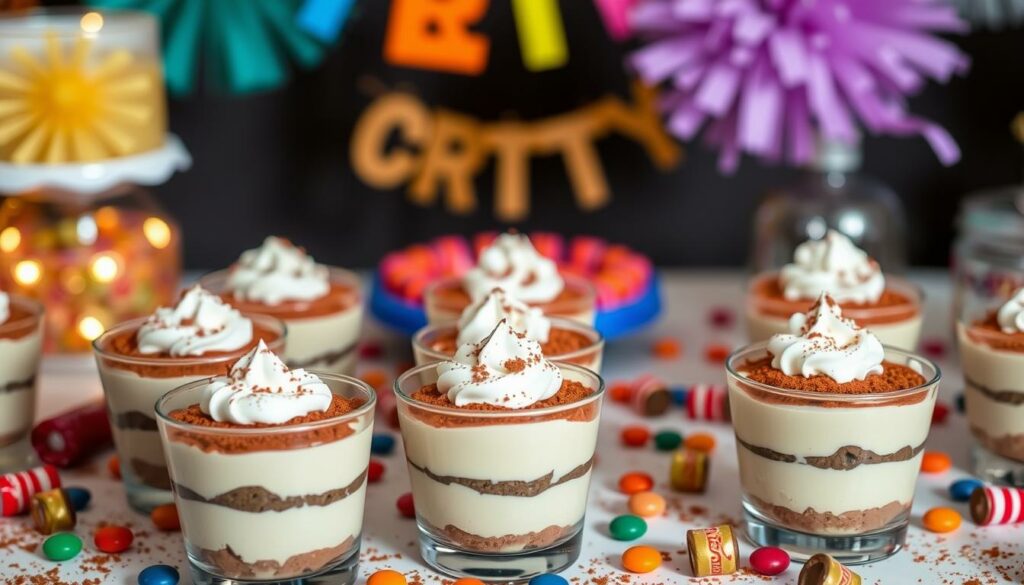serving Tootsie Roll mousse