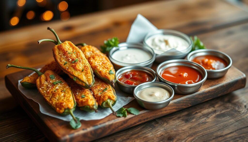 serving jalapeno poppers