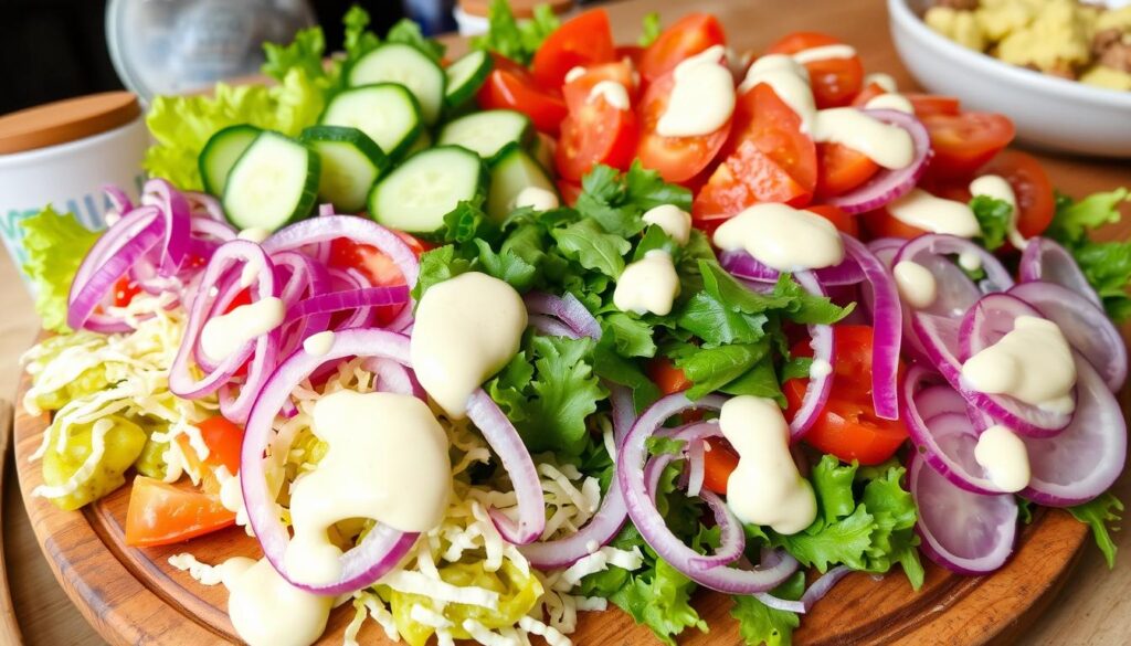 shawarma toppings
