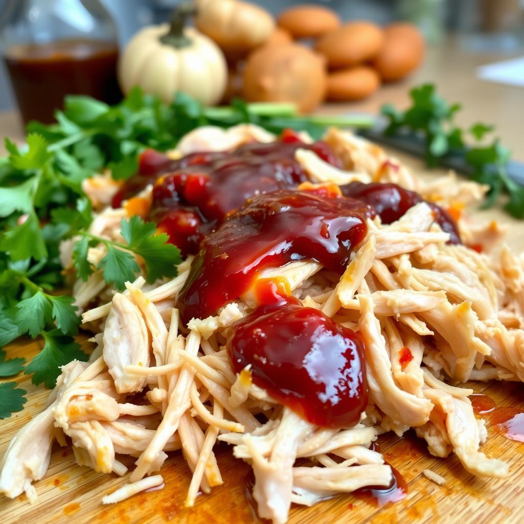shredded chicken