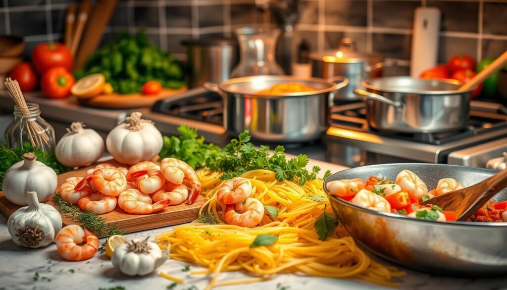 shrimp pasta cooking guide