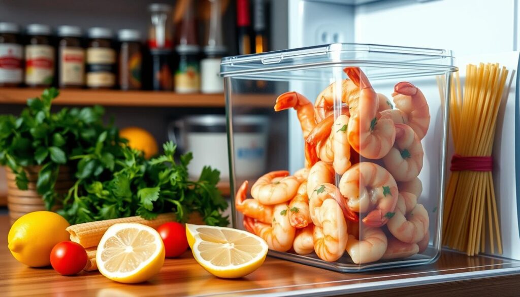 shrimp scampi storage