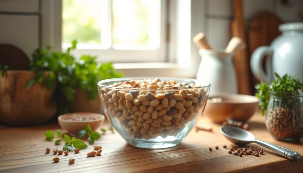 soaking beans
