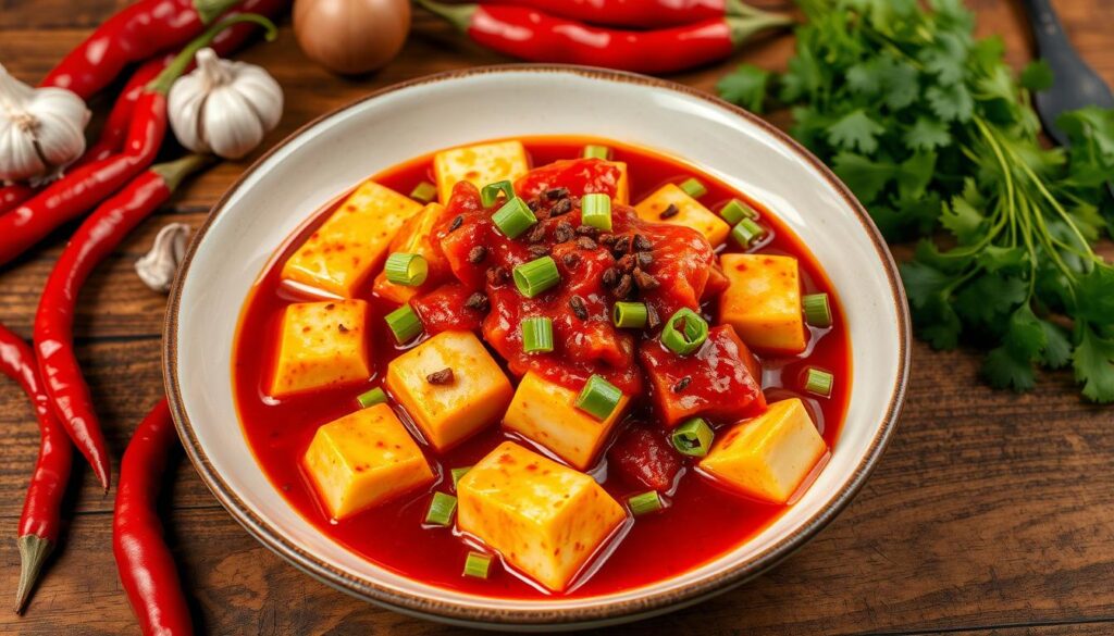 spicy mapo tofu
