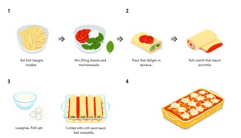 step-by-step lasagna roll up instructions