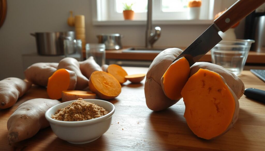 sweet potato preparation