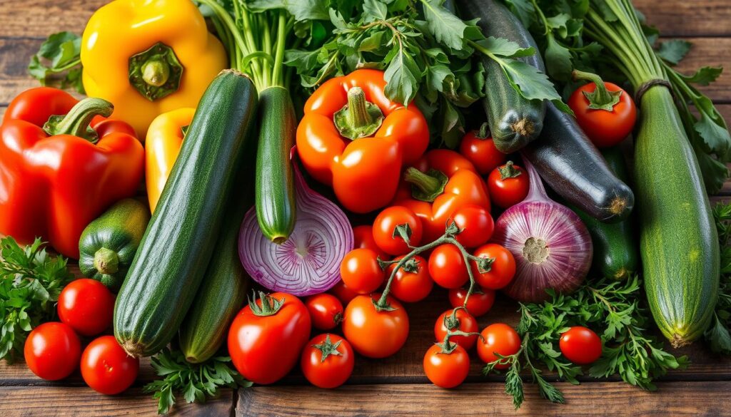 vegetable selection