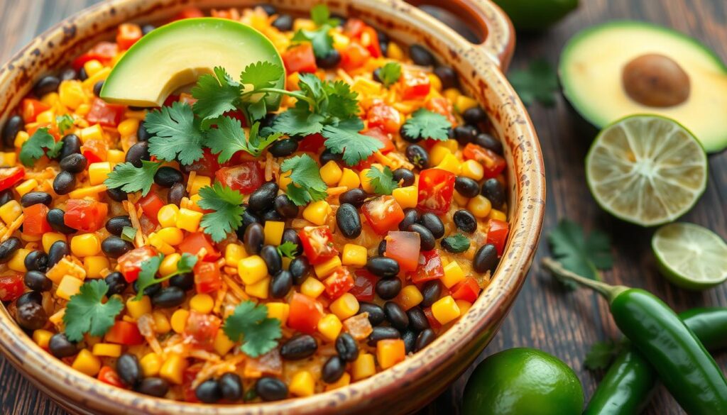 vegetarian taco casserole